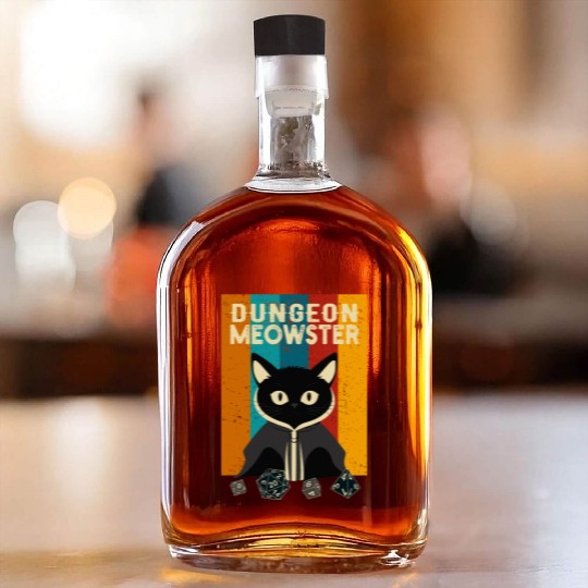 Dungeon Meowster Whiskey Bottles