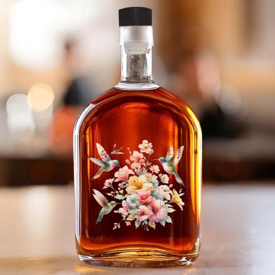Hummingbird Nature Lover Spring Wildlife Vintage Whiskey Bottles