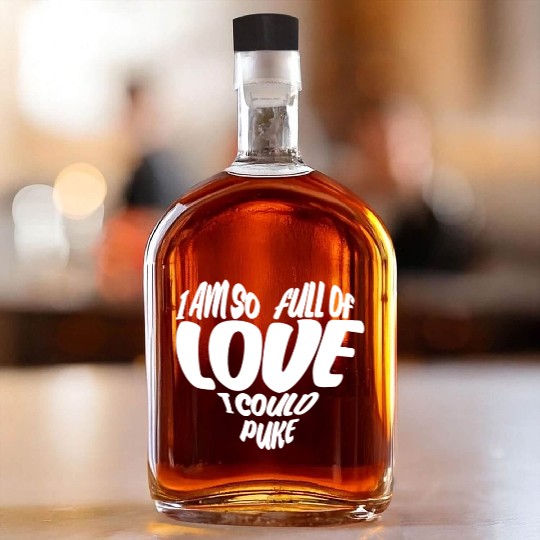 Valentine's Day Girlfriend Heart Whiskey Bottles