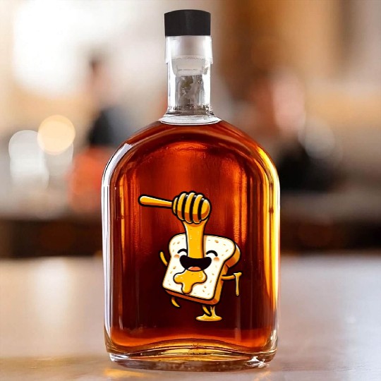 Toast with Honey Beekeeper Bee Honey Whiskey Bottles
