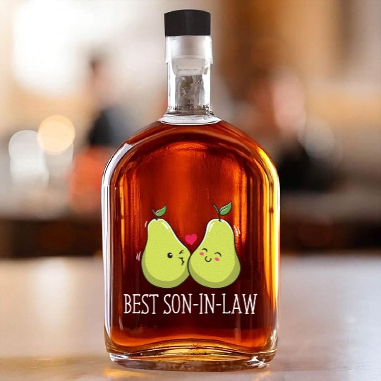 Best Son In Law Groom Funny Husband To Be Humor We Whiskey Bottles