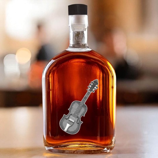 A Classic Guitar Whiskey Bottles