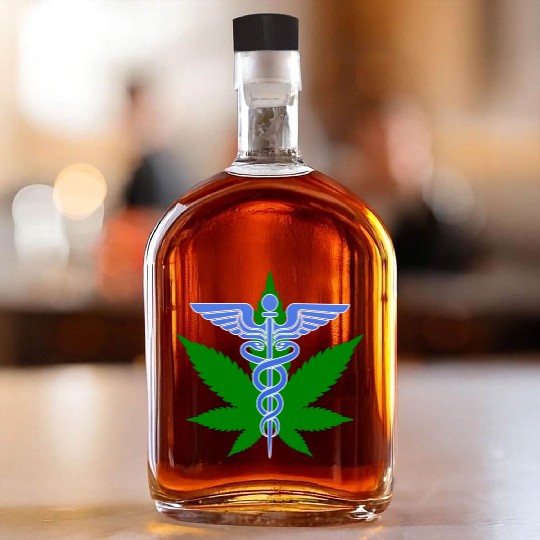 Medical Marijuana Whiskey Bottles