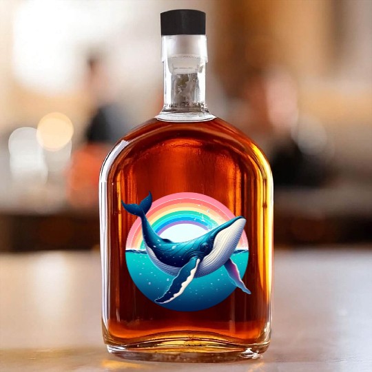 Vintage Whale Whiskey Bottles