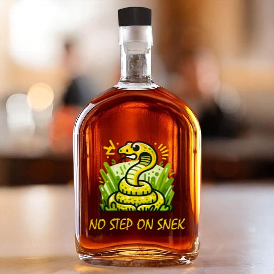No step on snek Whiskey Bottles