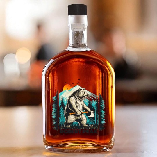 Wild Fun: Grizzly Bears & Funny Moments in Nature Whiskey Bottles