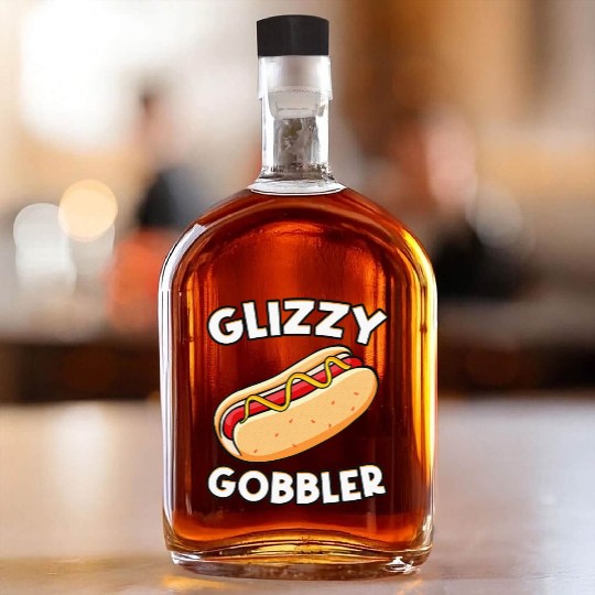 Hot Dog Glizzy Gobbler Number One Glizzy Gladiator Whiskey Bottles