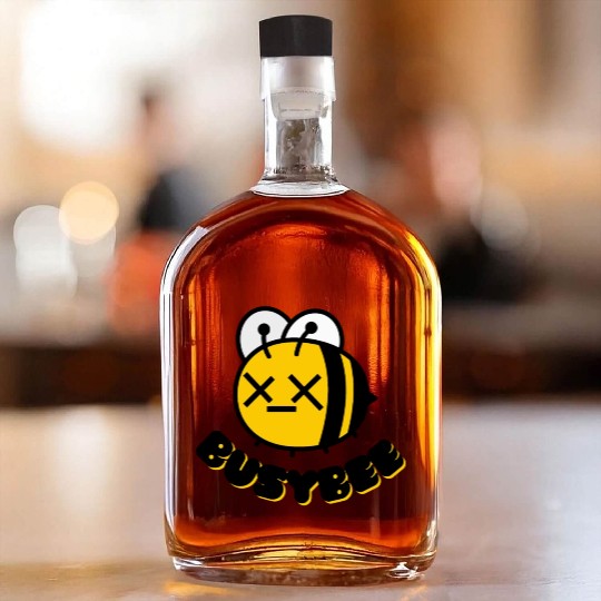 Retro Bold Busy Bee Whiskey Bottles