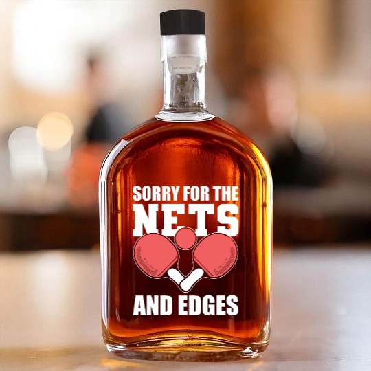 Table Tennis Ping Pong Table Tennis Athlete Whiskey Bottles