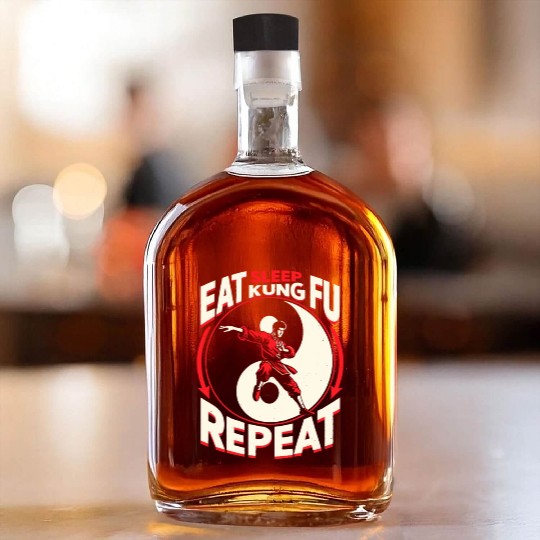 Kung Fu Chinese Kung Fu Asian Kung Fu Self defense Whiskey Bottles