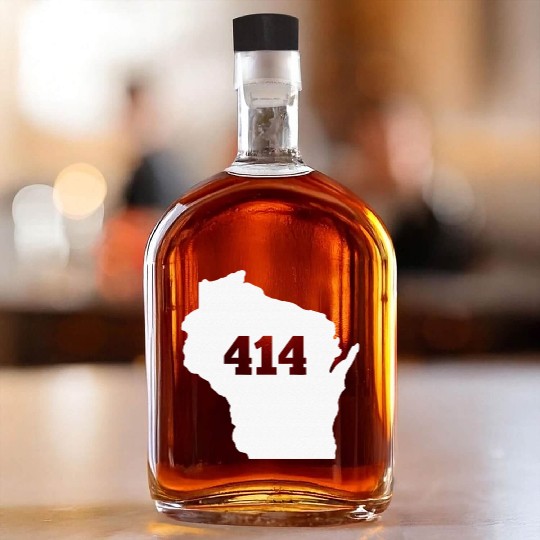 Wisconsin 414 Area Code Whiskey Bottles