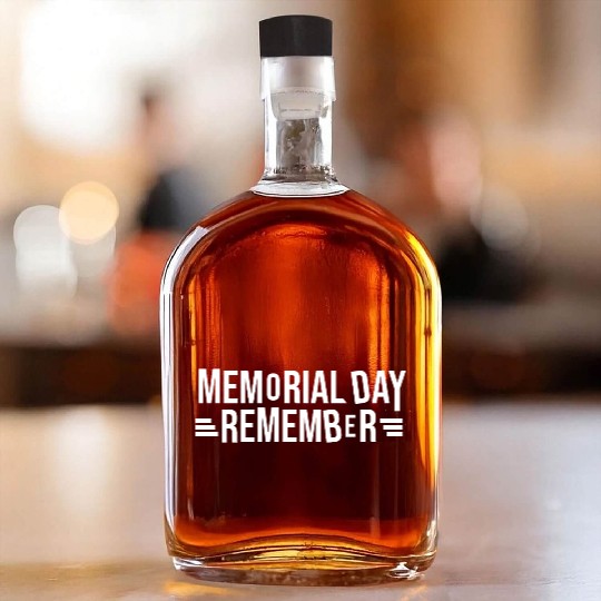 Memorial Day Commemorative Design Whiskey Bottles