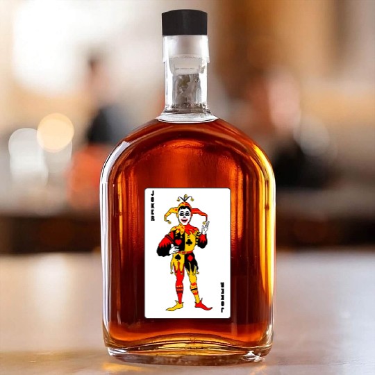 Playing card Joker Whiskey Bottles