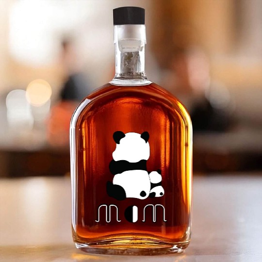 Adorable Panda Cubs Whiskey Bottles
