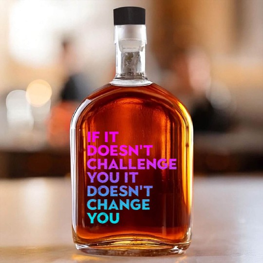 Inspirational Workout Motivational Gym Whiskey Bottles