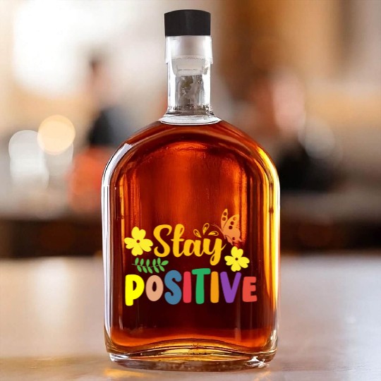 Stay Positive with Sunshine and Butterflies Whiskey Bottles
