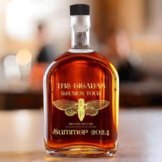 The Cicadas Reunion Summer 2024 Cicada Nature Love Whiskey Bottles