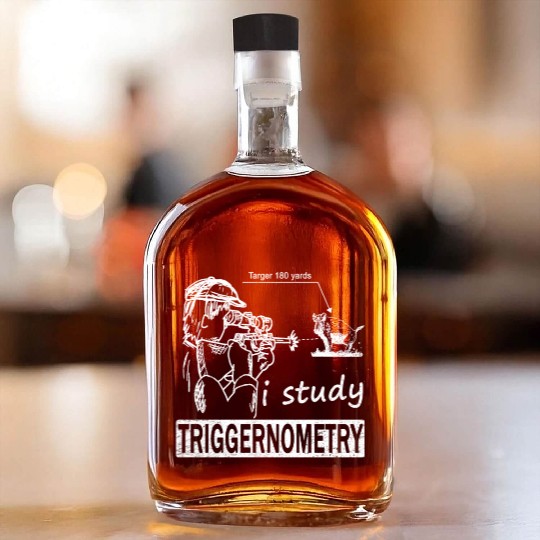 Funny Wild Boar Hunting Wild Hog Hunter Whiskey Bottles