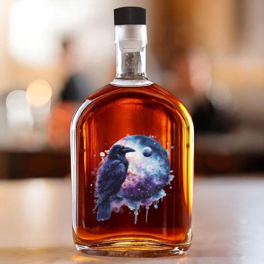 Celestial Raven Clipart Clipart, Crow Bird Witch Whiskey Bottles