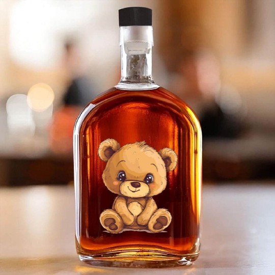 Cute Kawaii Teddy Bear Clipart, Cute Teddy Bear Whiskey Bottles