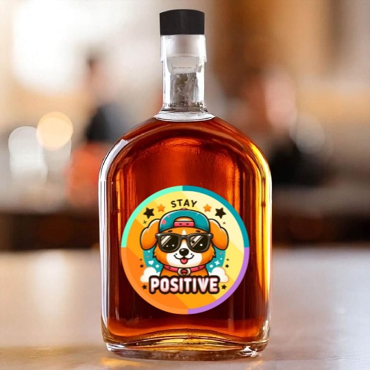 Stay positive Whiskey Bottles