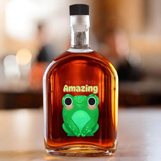 Toad with funny quote Whiskey Bottles