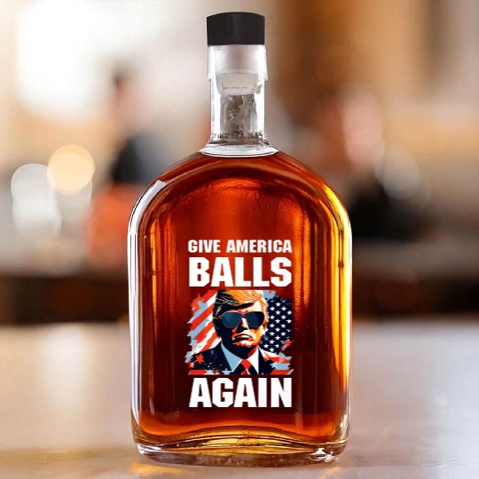 America Trump 2024 Patriotic Republican Whiskey Bottles