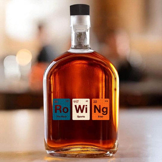 Rowing Periodic Table Elements Whiskey Bottles