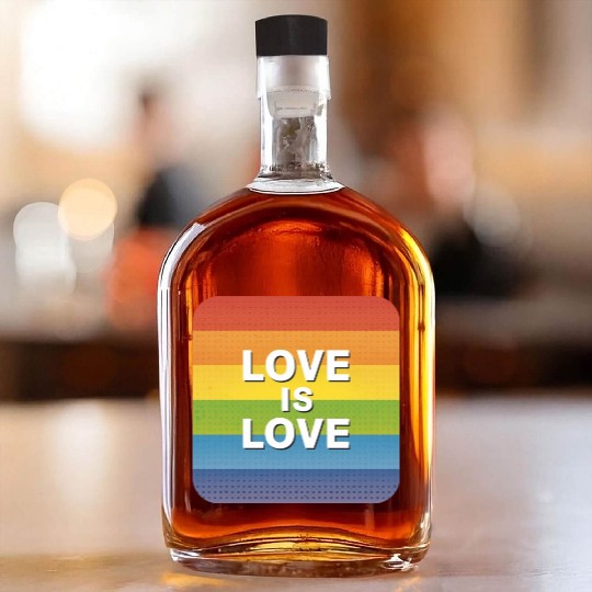 LGBTQ Love is Love Whiskey Bottles