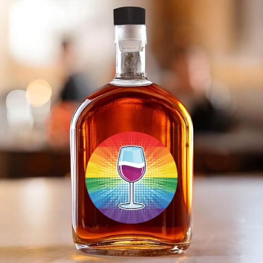 LGBTQ Wine Whiskey Bottles