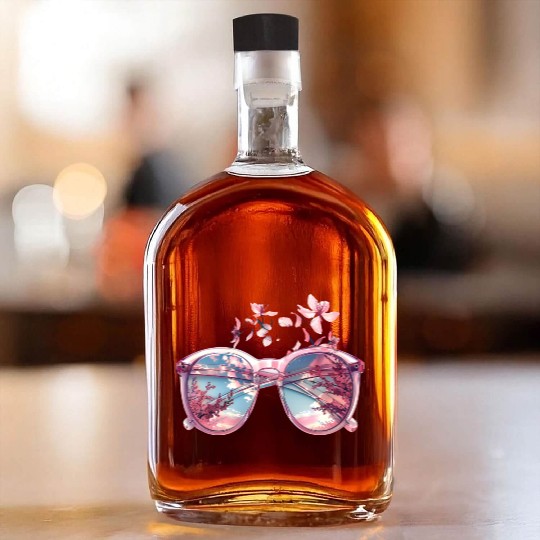 Blossom Reflection Whiskey Bottles