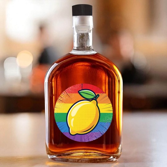 LGBTQ Lemon Whiskey Bottles