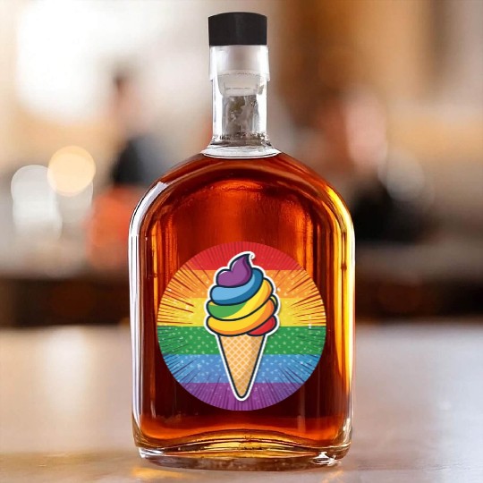 LGBTQ Ice Cream Whiskey Bottles
