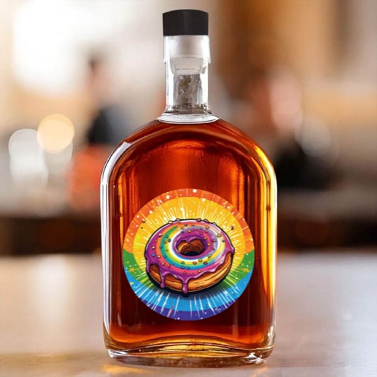 LGBTQ Donut Whiskey Bottles