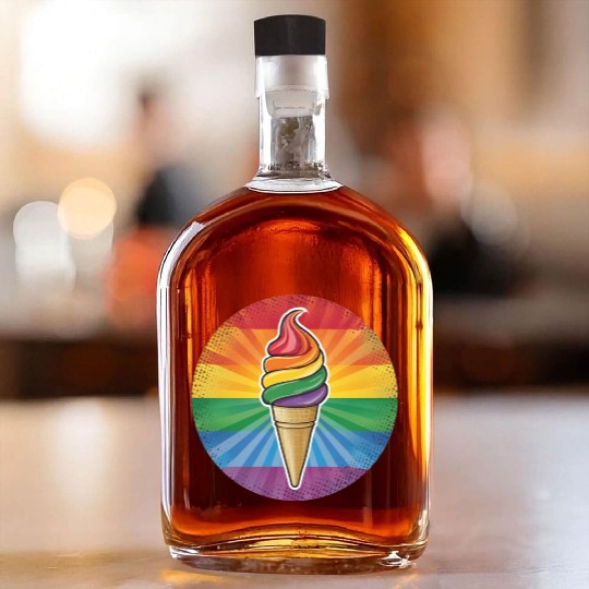 LGBTQ Ice Cream Whiskey Bottles