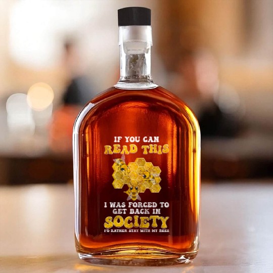 Honey Nature Insect Beekeeping Whiskey Bottles