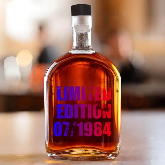 40th birthday Limited Edition 07/1984 Whiskey Bottles
