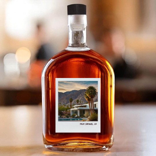 Mono Enterprises "Travels" Palm Springs #5 Whiskey Bottles