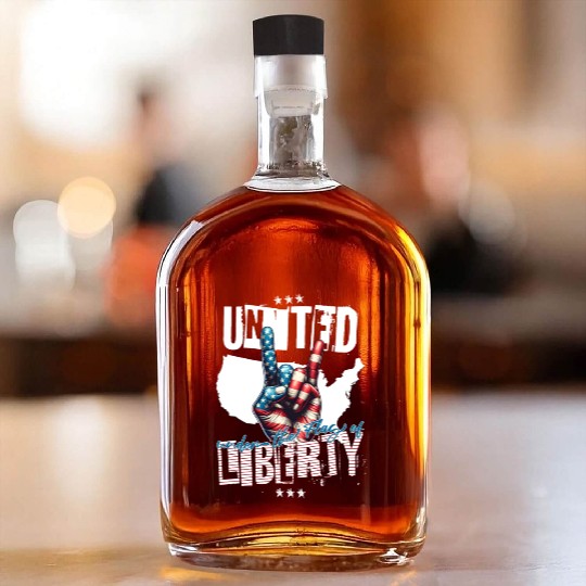 UNITED UNDER THE FLAG OF LIBERTY Whiskey Bottles