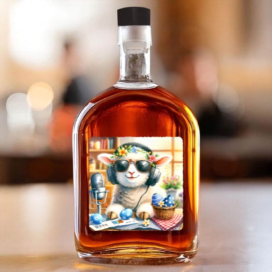 Easter Lamb Cozy Sunglasses Treats Whiskey Bottles