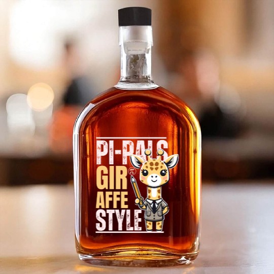 funny pi giraffe teacher, Funny Math Teacher Whiskey Bottles