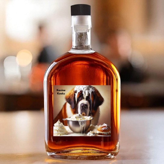 Cool fun food dog Whiskey Bottles