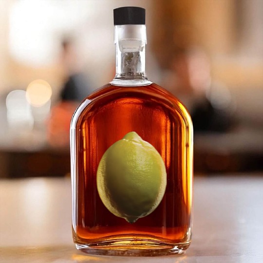 Lemon Realistic Whiskey Bottles