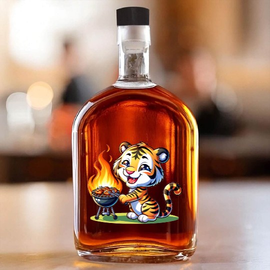 Cute BBQ Tiger Whiskey Bottles