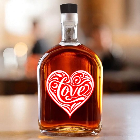 Tribal Love Heart LIKE US ON FACEBOOK # Whiskey Bottles