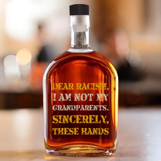 African American Inspired Design for Black Whiskey Bottles
