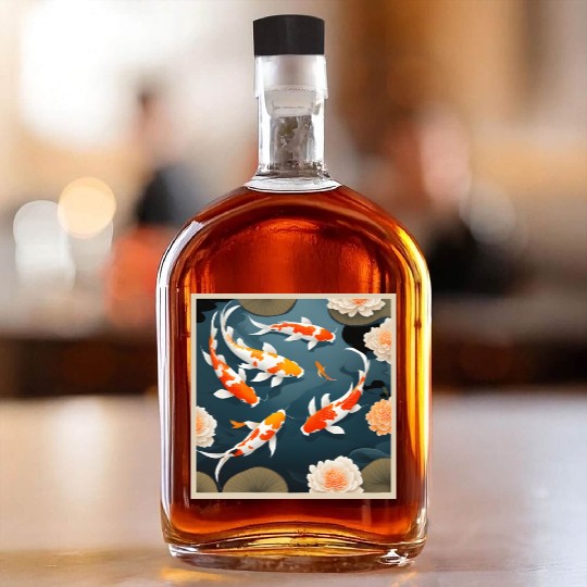 Koi Pond Whiskey Bottles