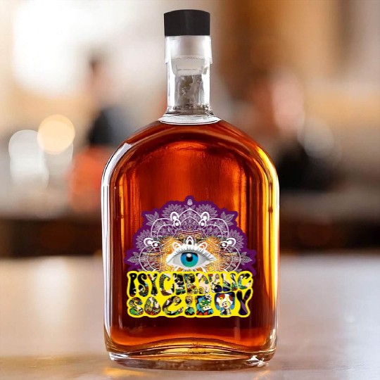 Psychedelic Society Whiskey Bottles