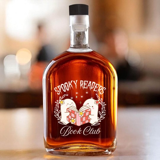 Spooky Readers Book Club -Halloween season Whiskey Bottles
