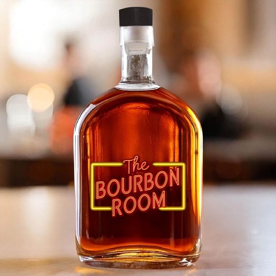Vintage The Bourbon Room Bar and Music Venue Whiskey Bottles